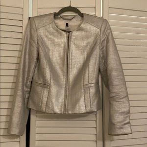 Silver metallic jacket